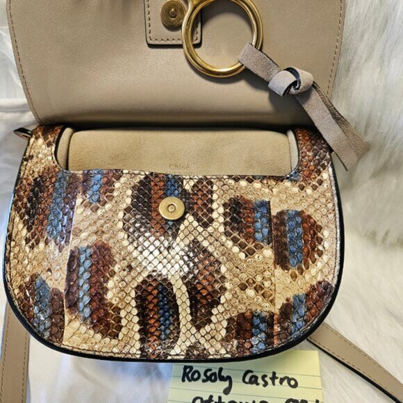 SOLD CHLOE Curtis in Phyton skin Calf Skin leather Authenticated - Picture 6 of 16